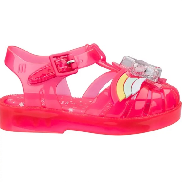 Mini Melissa Possession II Infant Star Rainbow Glitter Sandals - Picture 11 of 11